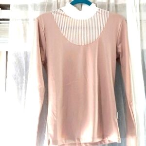 Horseware Lisa Technical Semi sheer light pink Riding  Competition top  Sz 8